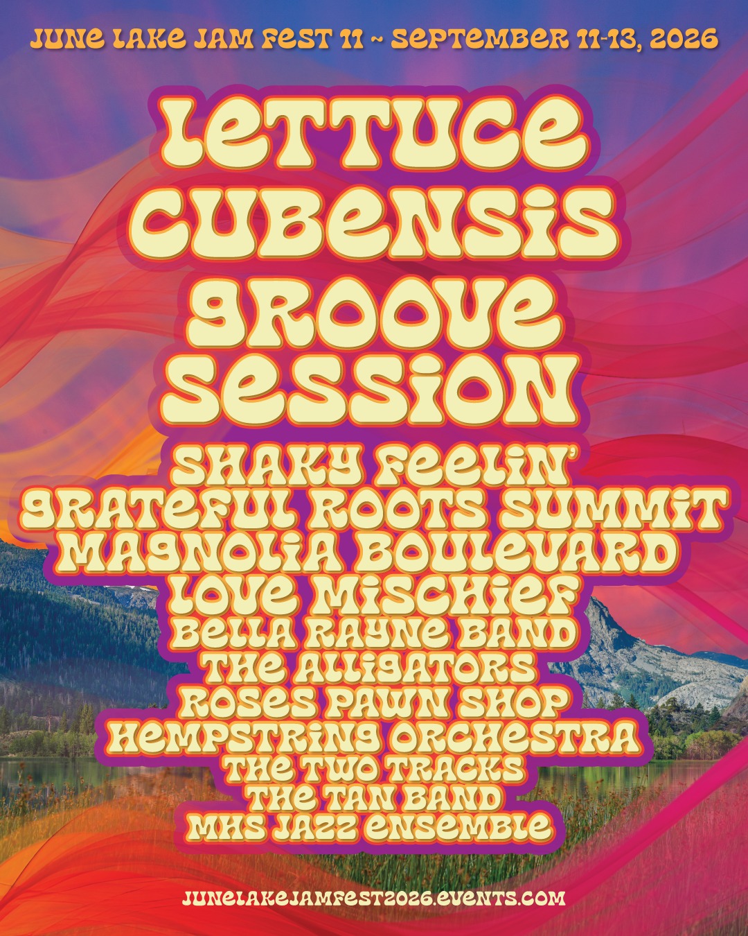 2026 Lineup for June Lake Jam Fest 11